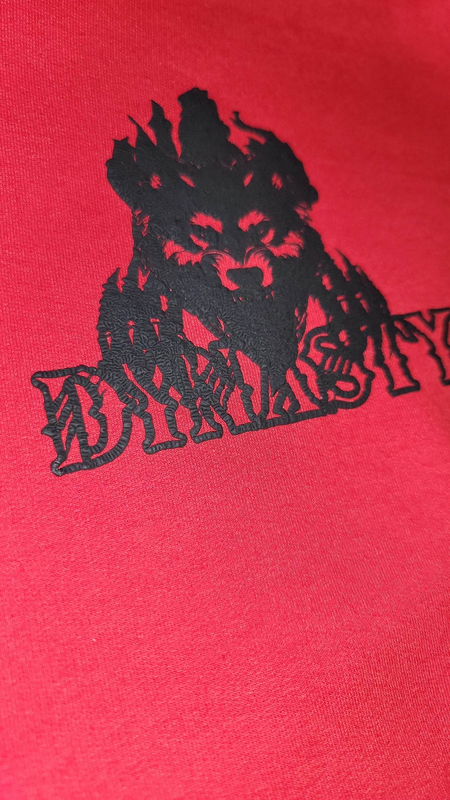 Puff Wolf Black & Red and Gold T&T Dynasty Hoodie