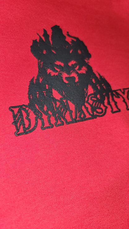 Puff Wolf Black & Red and Gold T&T Dynasty Hoodie