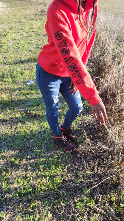 Puff Wolf Black & White Glitter T&T Dynasty Logo Hoodie