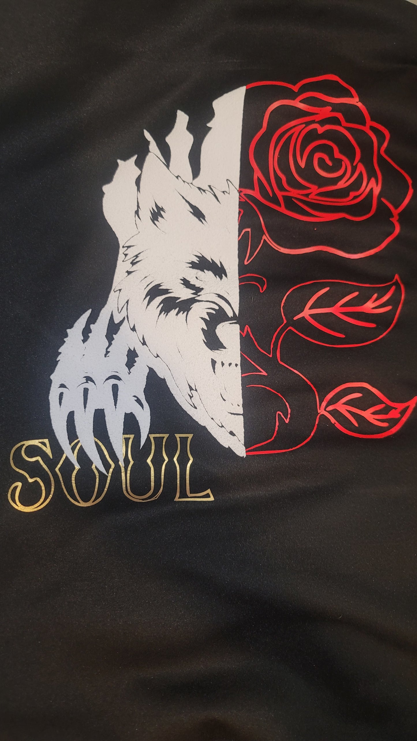 Puff Wolf King Soul Mate With Rose Hoodie